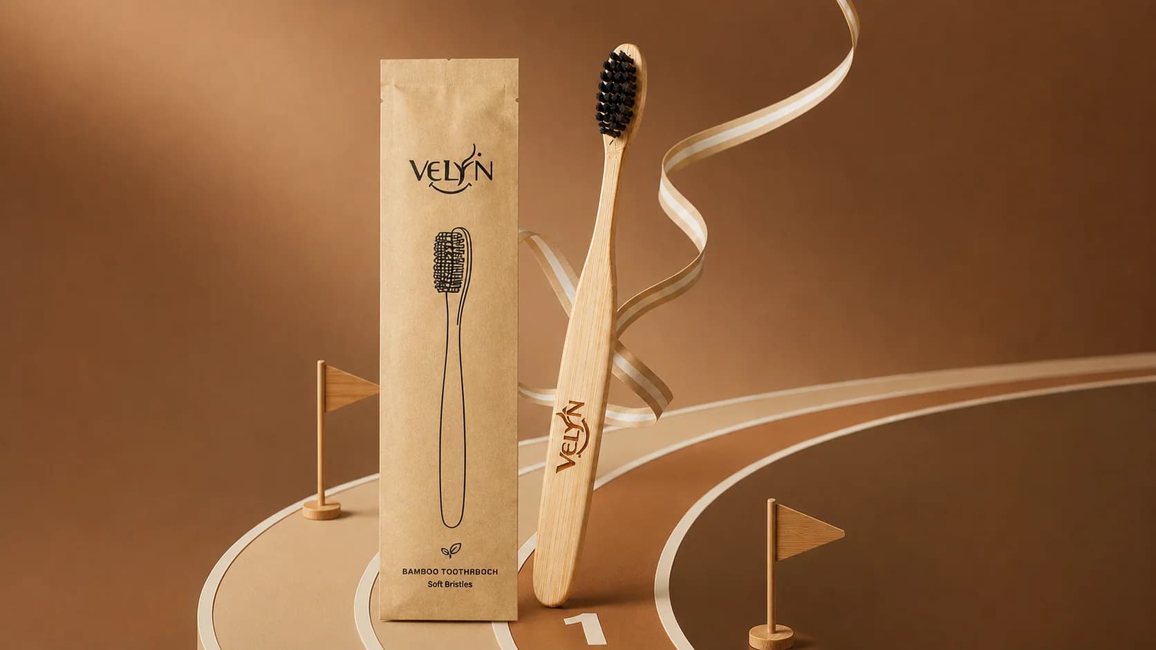 VELYN Premium Bamboo Toothbrush